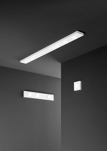 Perenz Bottone – plafoniera in metallo bianco, nero o alluminio (3 misure) Perenz Lampade da soffitto